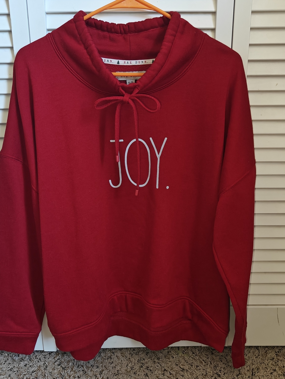 Rae Dunn Red 'JOY' Crewneck Sweatshirt Women's Size XL